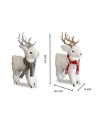 White Elk Doll Christmas Decoration
