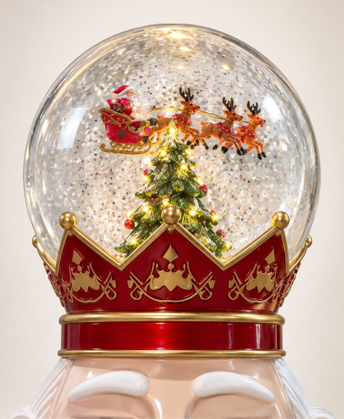 Royal Musical Drum Snow Globe Nutcracker