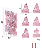 Sweet Pink Christmas Ornament Set