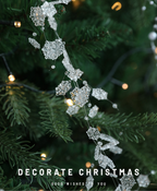 Pearl Crystal Holiday Ornament