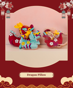 Festive Dragon Dolls Sofa Pillow - CNY Gift 2026
