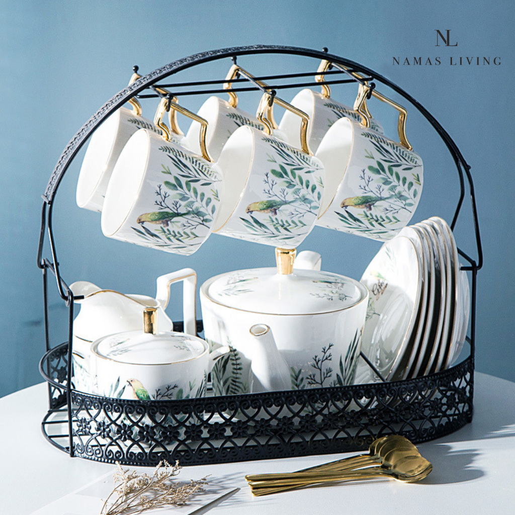 Bird and Bloom Tea and Coffee Set