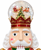 Royal Musical Drum Snow Globe Nutcracker
