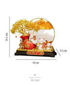 Golden Wealth & Blessings Decor with Gift Box