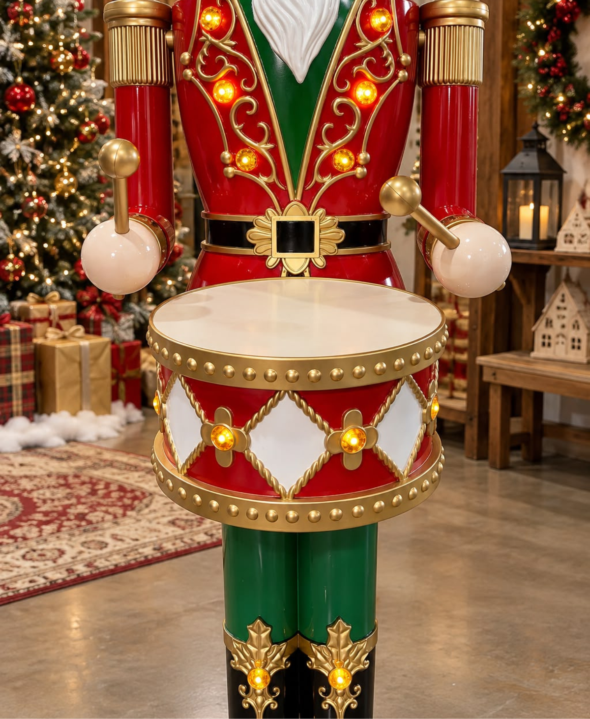 Royal Musical Drum Snow Globe Nutcracker
