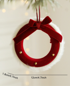 Mini Red Wreath Tree Ornament