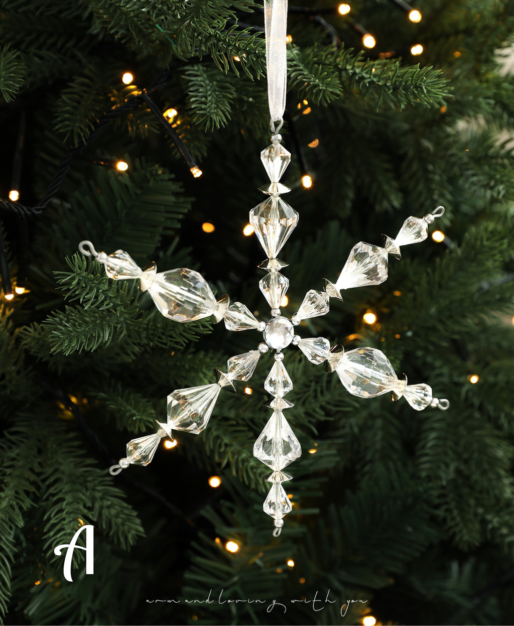 Crystal Snowflake Tree Ornament