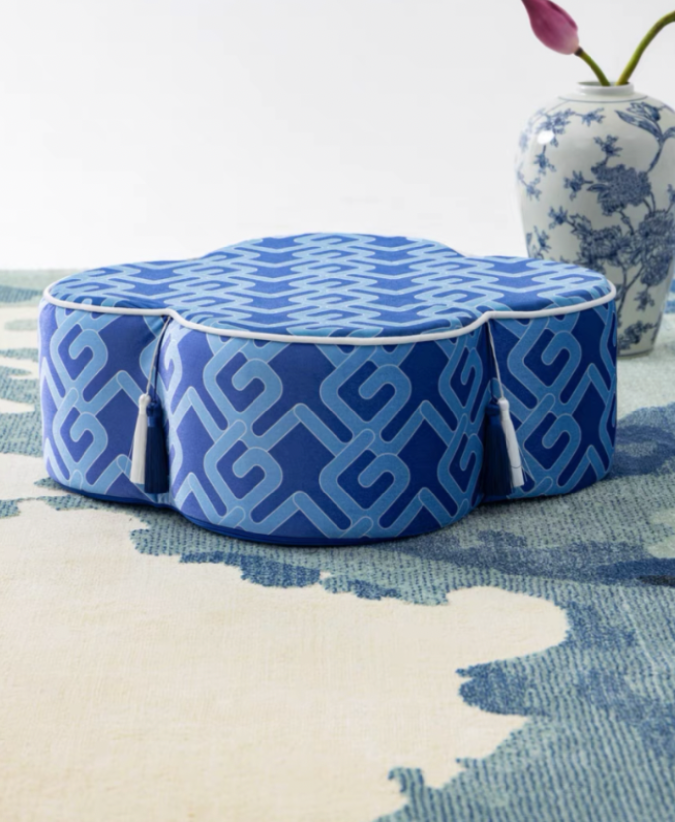 Chinoiserie Decorative Stool Pillows