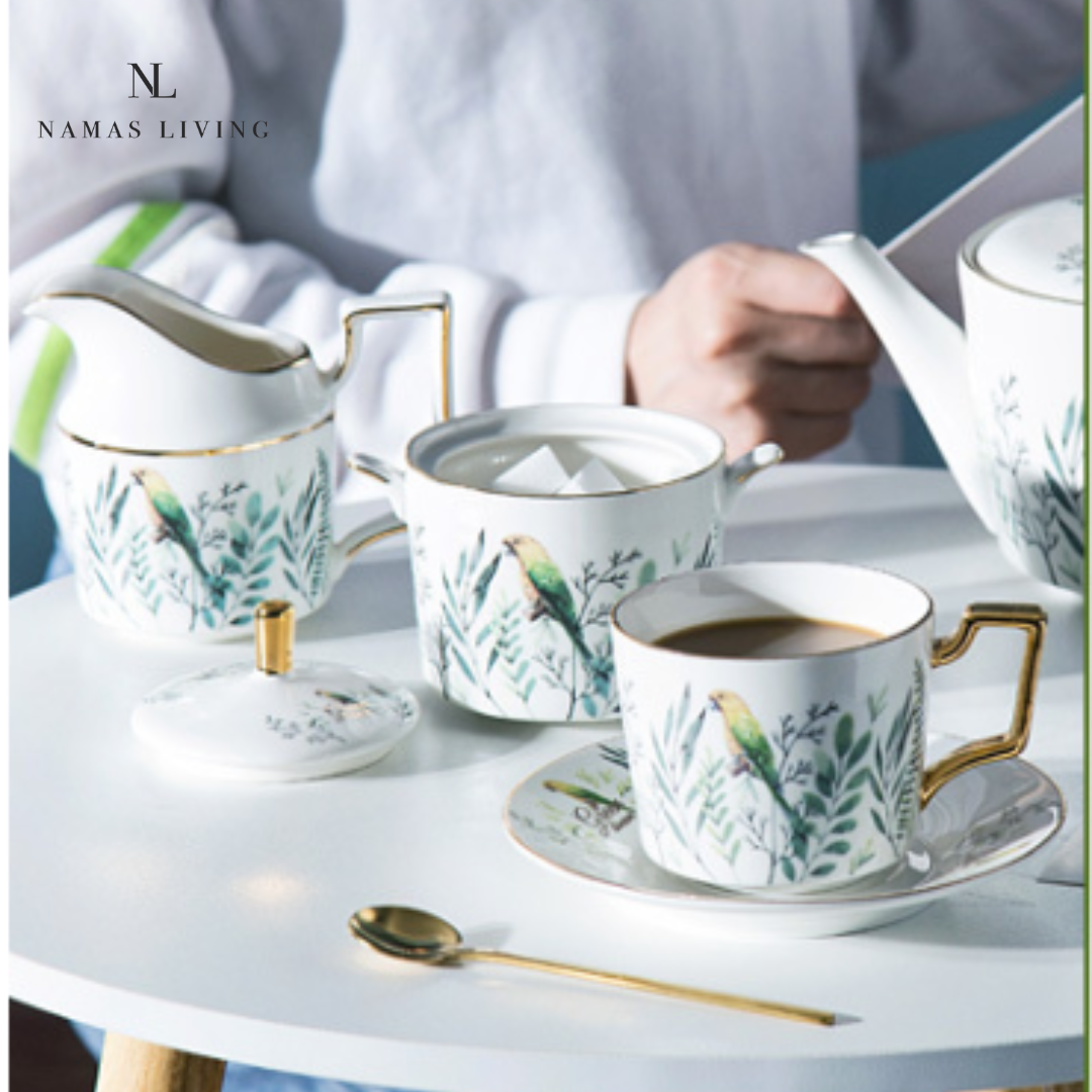 Bird and Bloom Tea and Coffee Set