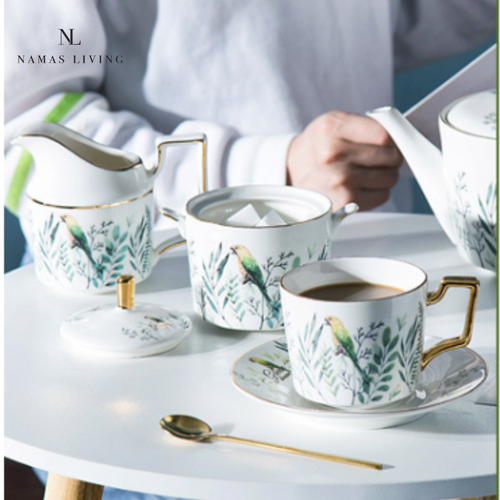Bird and Bloom Tea and Coffee Set