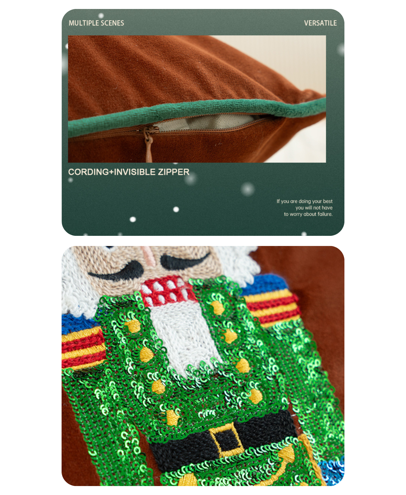 Nutcracker Magic Pillow Cover