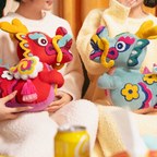 Festive Dragon Dolls Sofa Pillow - CNY Gift 2026