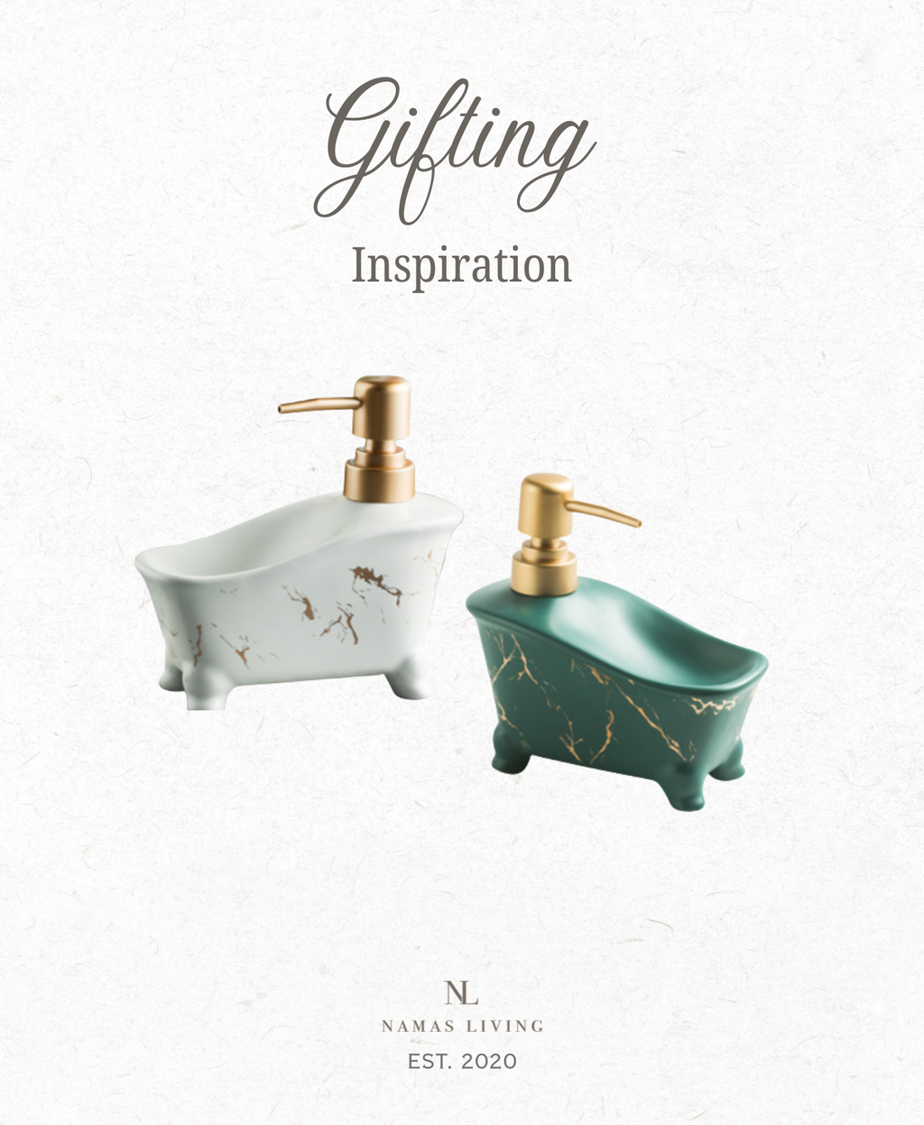 GIFTING INSPIRATION - Bathtub Marble Soap Dispenser