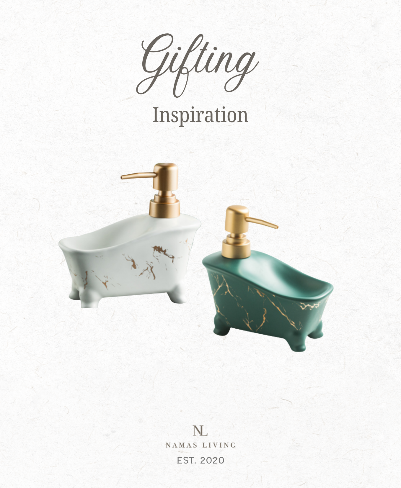 GIFTING INSPIRATION - Bathtub Marble Soap Dispenser