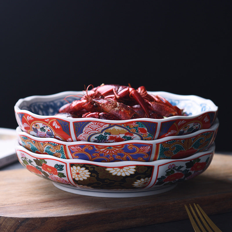 Imperial Chinoiserie Style Ceramic Plates