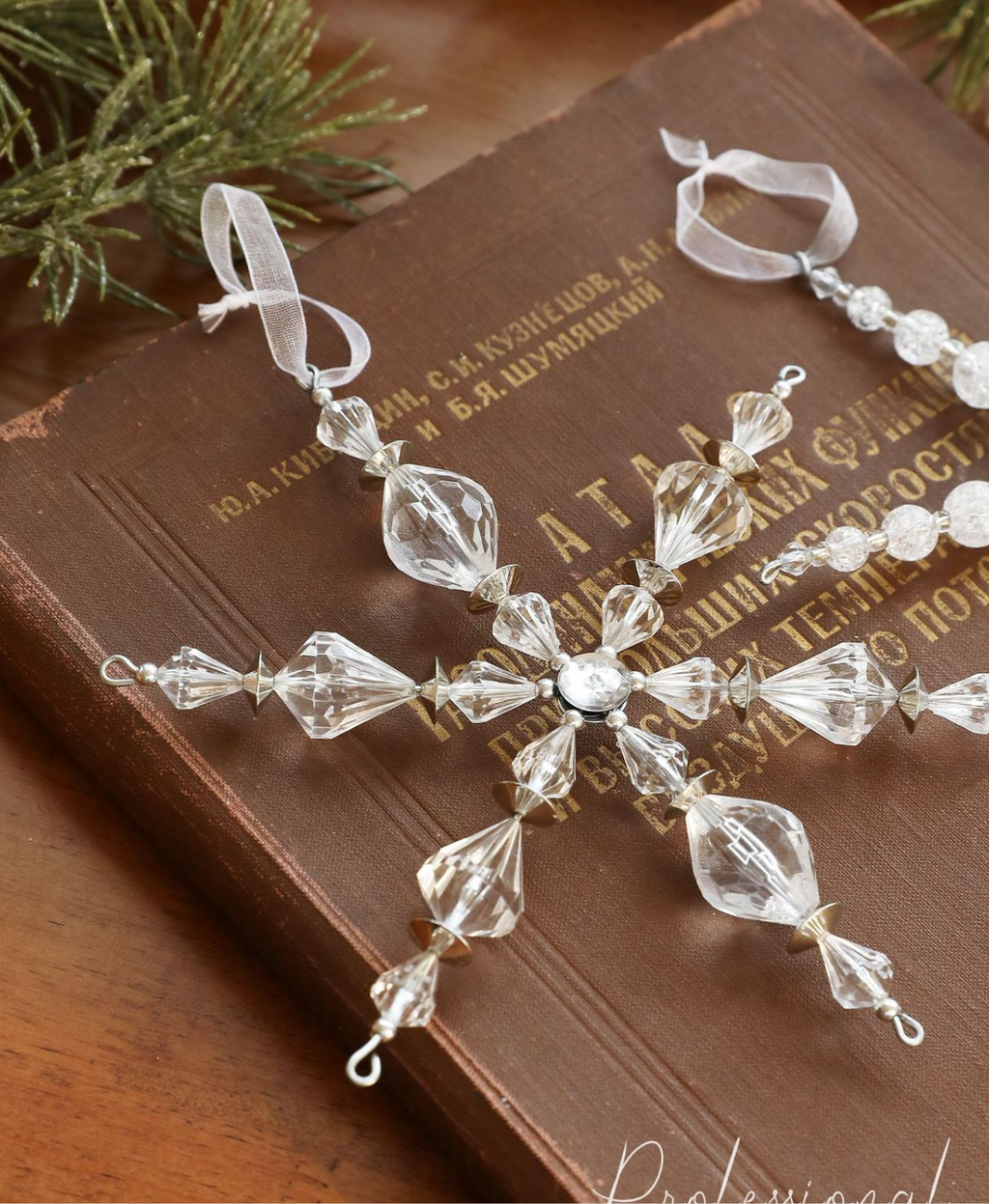 Crystal Snowflake Tree Ornament