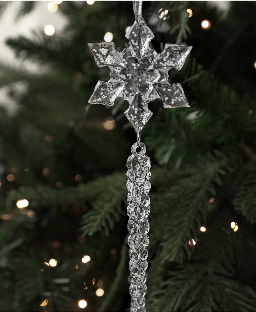 Crystal Snowflake Tree Ornament