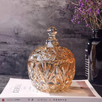 Amber Crystal Jar Storage