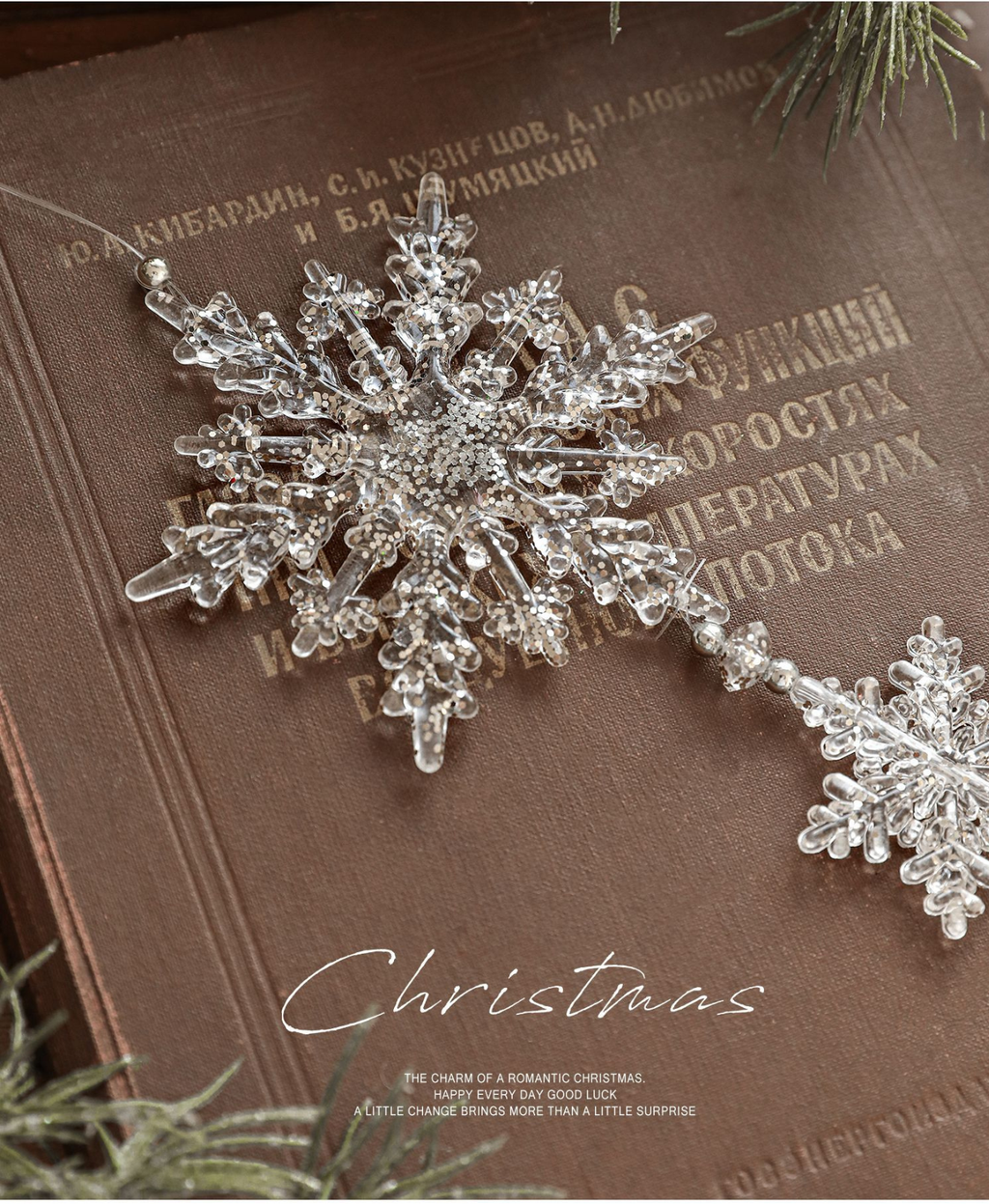 Crystal Snowflake Tree Ornament