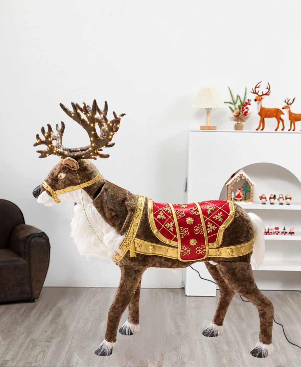 Animated Musical Reindeer Holiday Decor