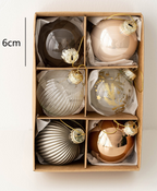 Elegant Glass Christmas Ornament Set