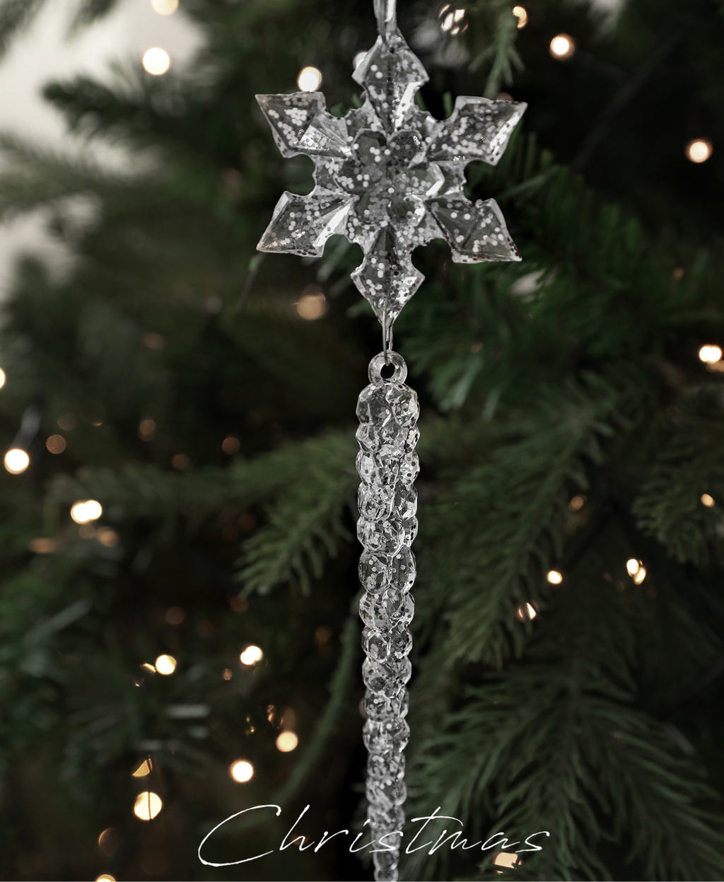 Crystal Snowflake Tree Ornament