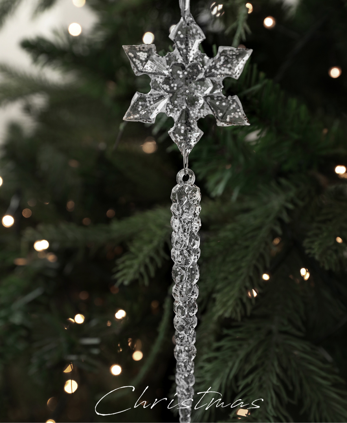 Crystal Snowflake Tree Ornament