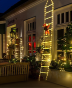 Santa Climbing Ladder Light