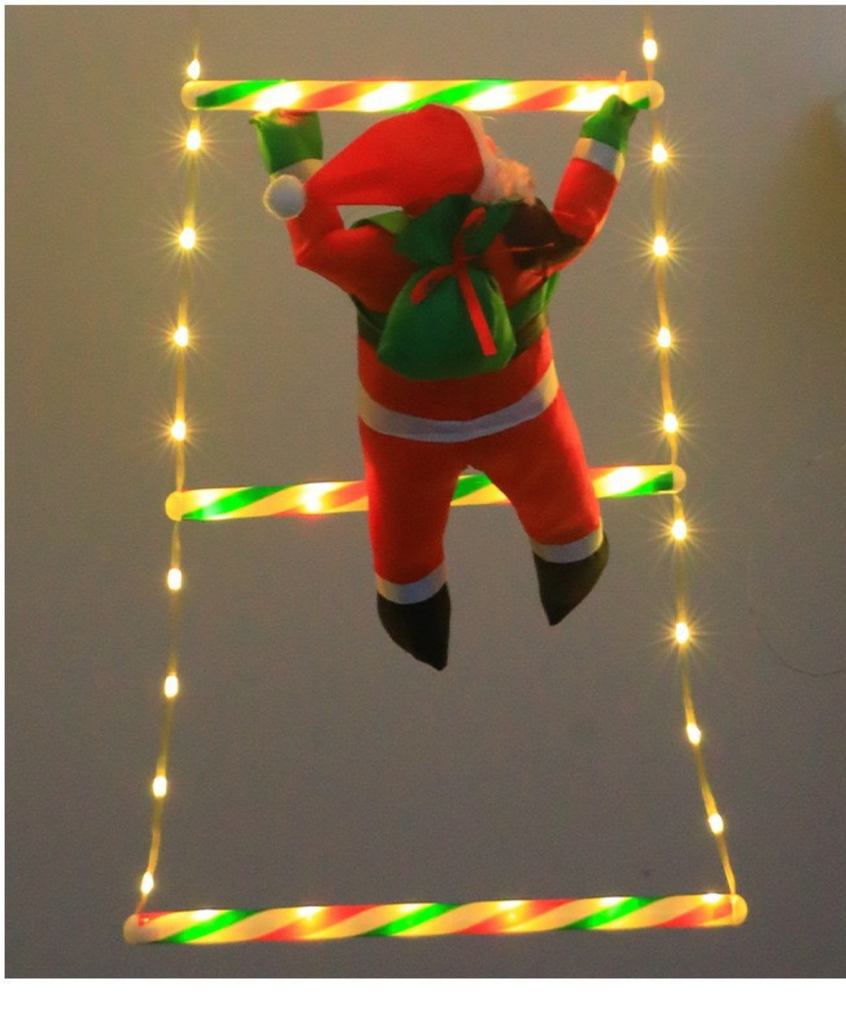Santa Climbing Ladder Light