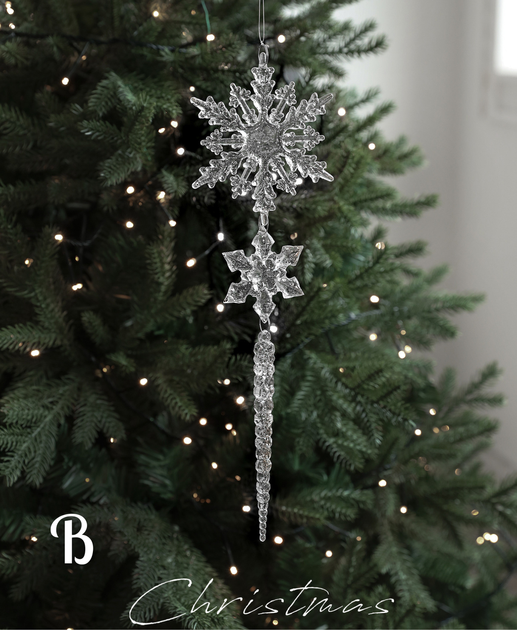 Crystal Snowflake Tree Ornament