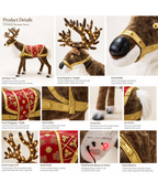 Animated Musical Reindeer Holiday Decor