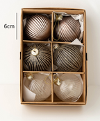 Elegant Glass Christmas Ornament Set