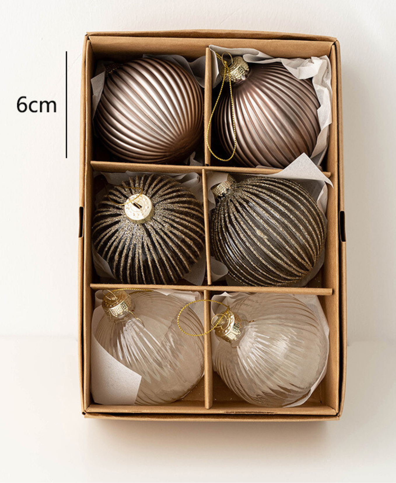 Elegant Glass Christmas Ornament Set