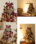 Burgundy Acorn Tree with Lights