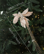 Champagne Gold Bird Tree Clip Ornament
