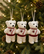 Holiday Bear & Reindeer Ornament Set