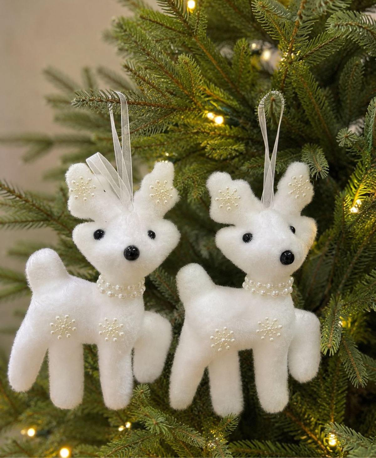Holiday Bear & Reindeer Ornament Set