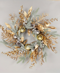 Silver & Gold Frost Wreath