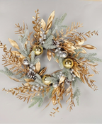 Silver & Gold Frost Wreath