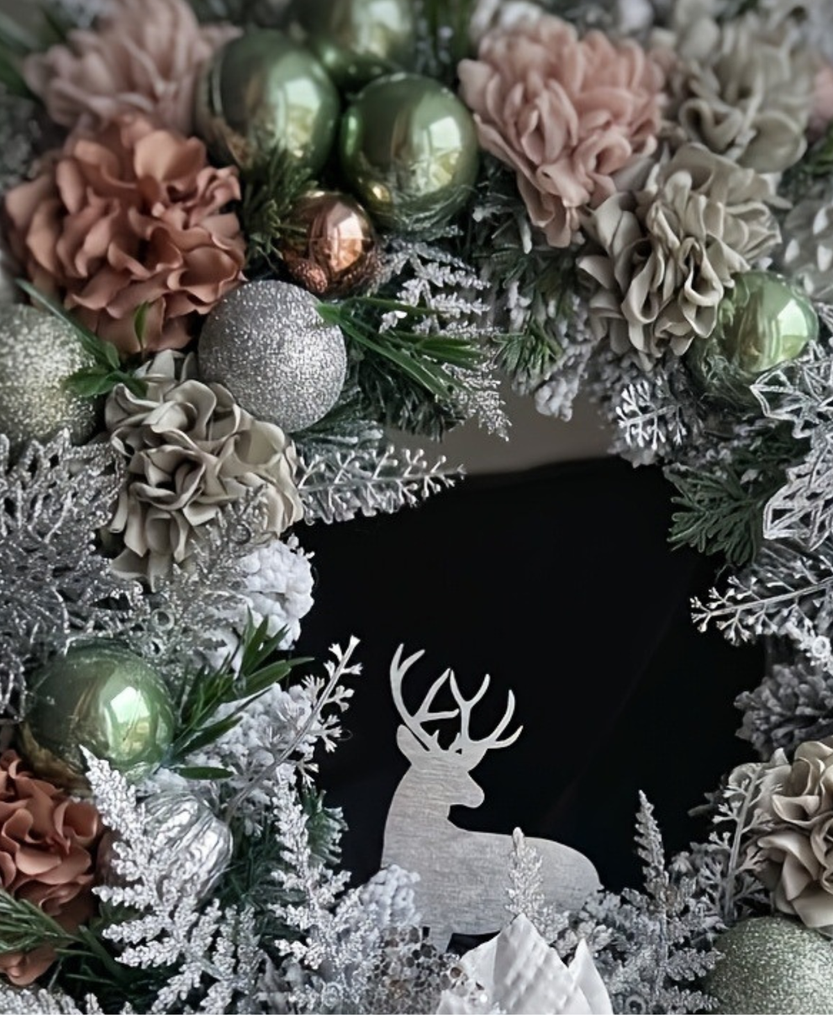 Sage Blossom Christmas Wreath