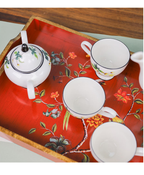 Phoenix Blossom Wooden Serving Tray