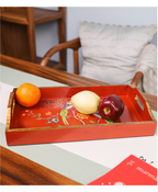 Phoenix Blossom Wooden Serving Tray