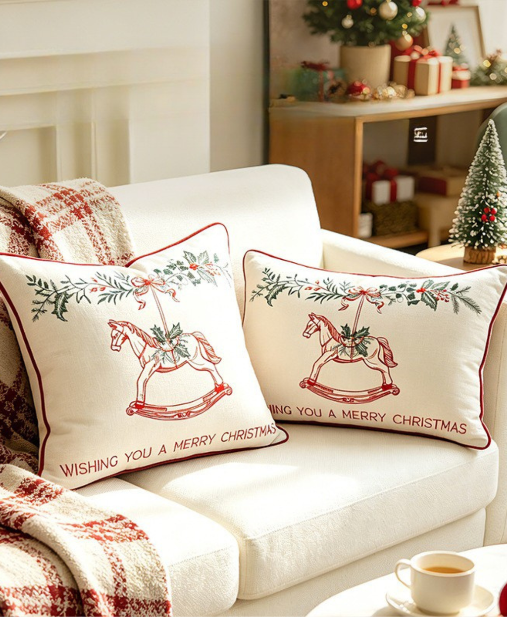 Rocking Horse Cushion Cover