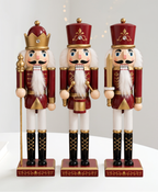 Burgundy & Gold Nutcracker - 38 cm