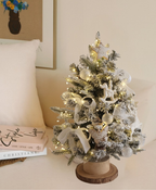 White Rocking Horse Tree with Lights