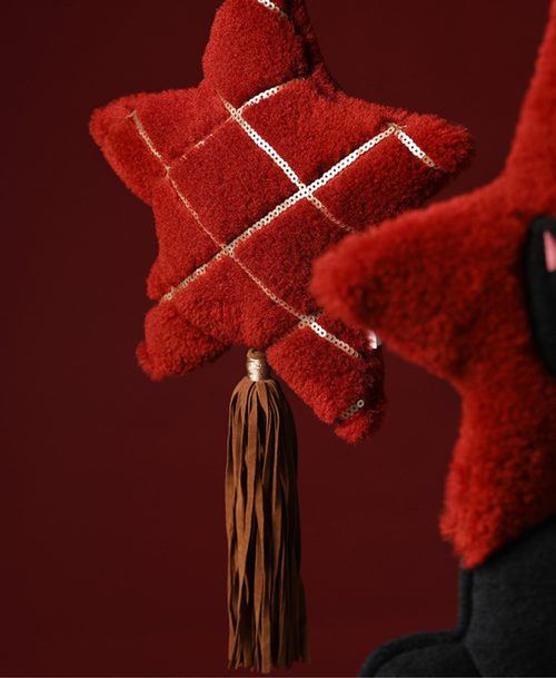 Argyle Star Tassel Ornament