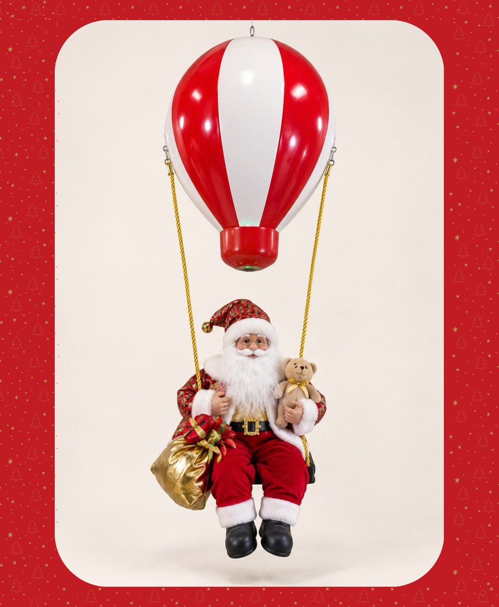 Santa’s Balloon Musical Holiday Decor