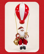 Santa’s Balloon Musical Holiday Decor
