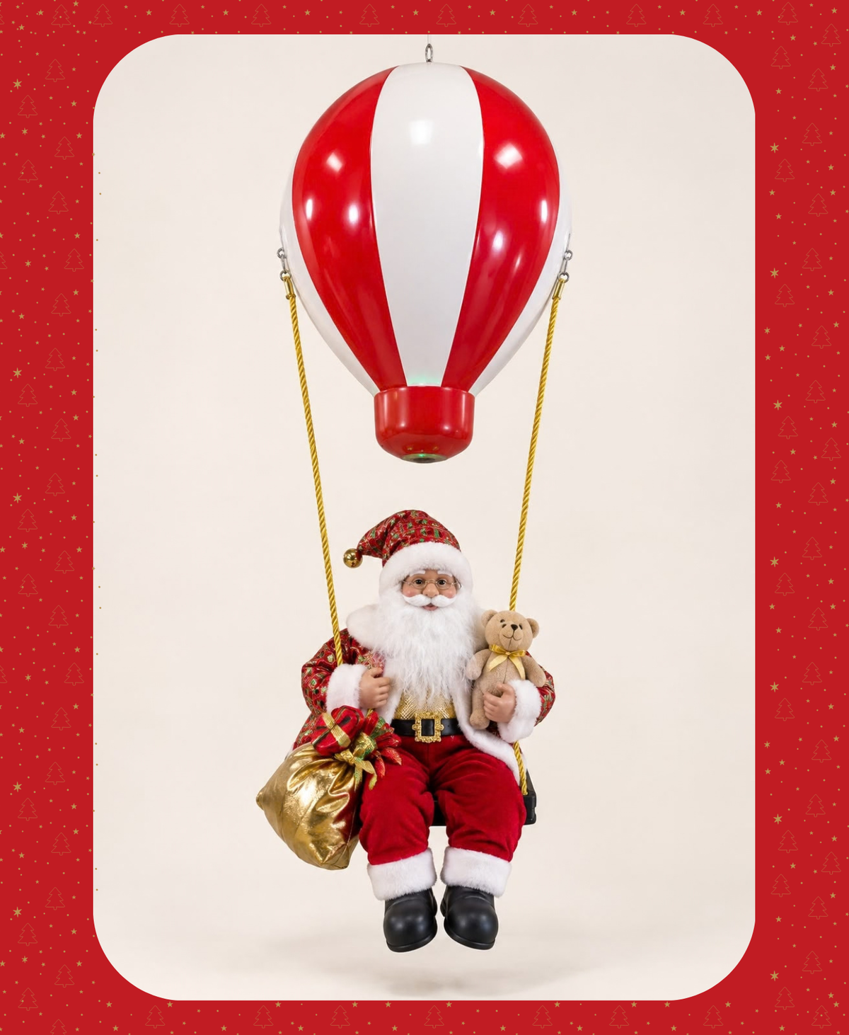Santa’s Balloon Musical Holiday Decor