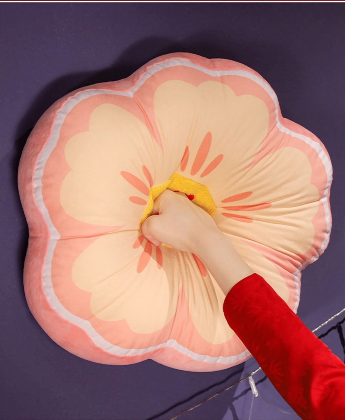 Pink Blossom Throw Pillow